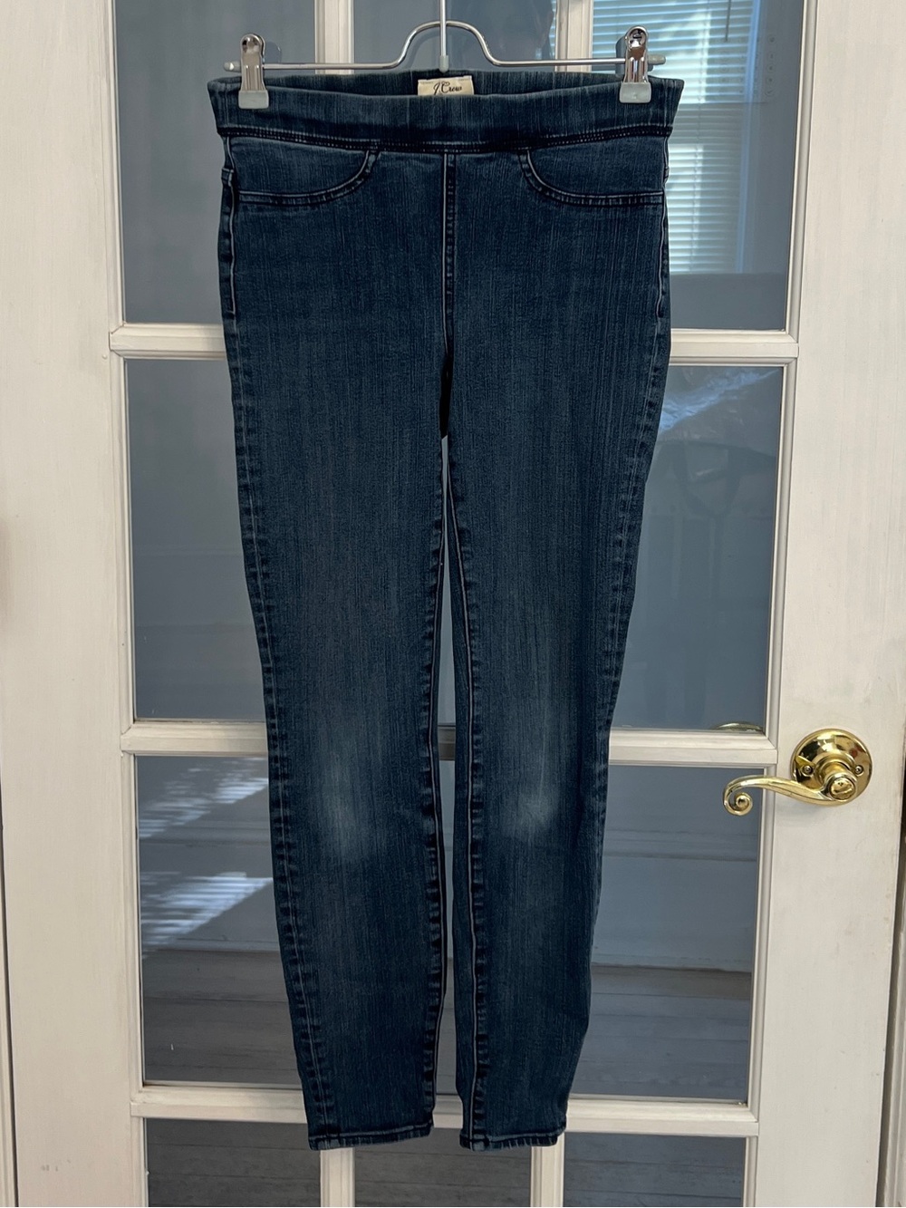 J. CREW Women’s Pull-On Toothpick Skinny Jeans Indigo Stretch Denim 26